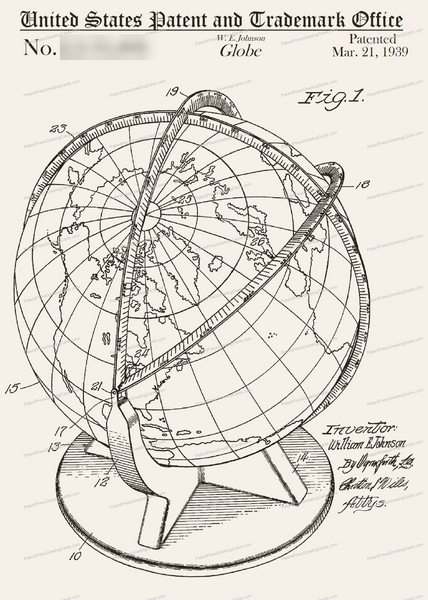 CARD-256: Globe - Patent Press™