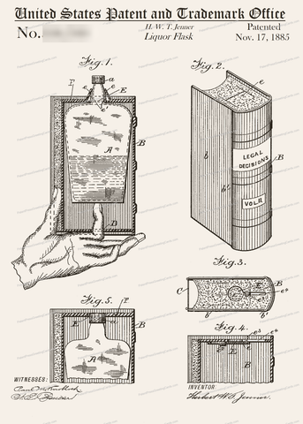 CARD-282: Book Flask-Attorney - Patent Press™