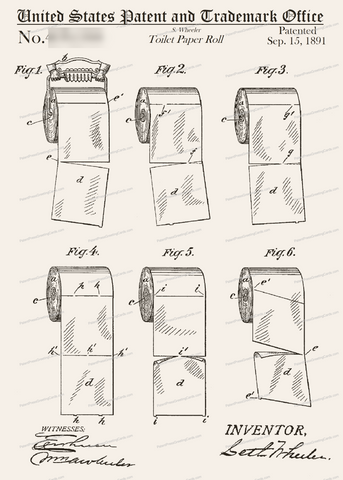 CARD-312: Toilet Paper Rolls - Patent Press™