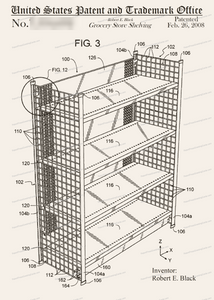 CARD-315: Grocery Store Shelving - Patent Press™