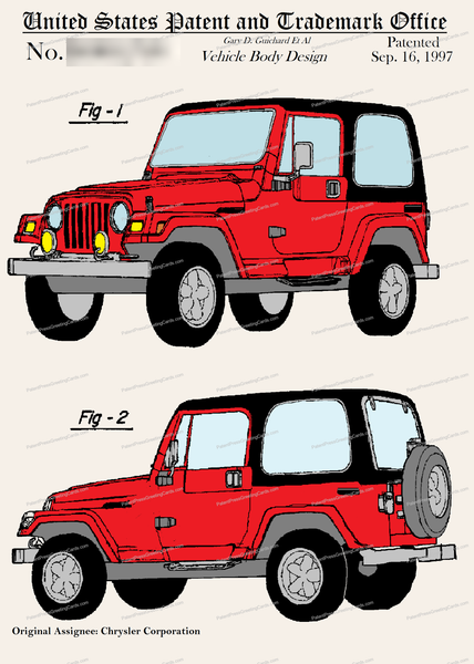 Jeep Wrangler Patent Greeting Card – Patent Press™