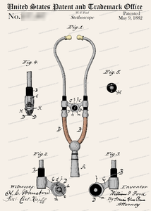 CARD-C930: Stethoscope1882 - Patent Press™