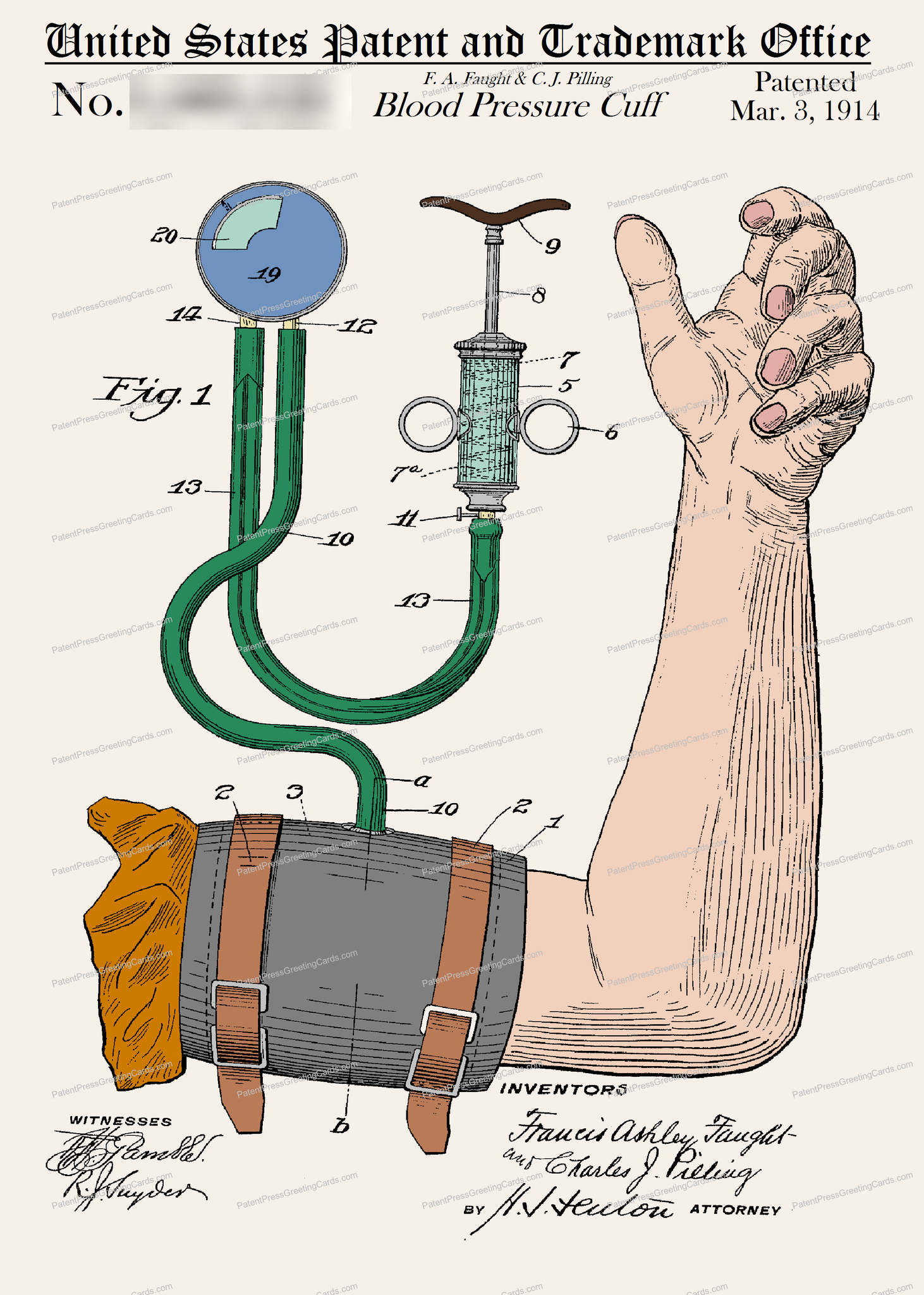 CARD-C941: Blood Pressure Cuff - Patent Press™