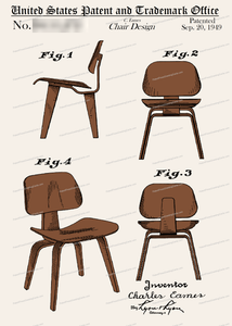 CARD-C943: Eames Chair - Patent Press™