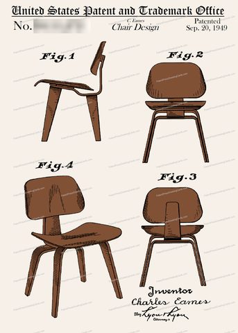 CARD-C943: Eames Chair - Patent Press™