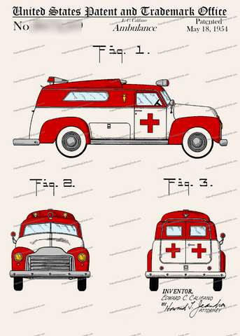 CARD-C952: Ambulance - Patent Press™