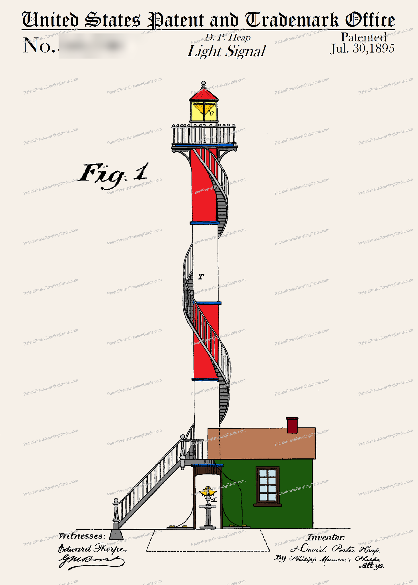 CARD-C962: Lighthouse - Patent Press™