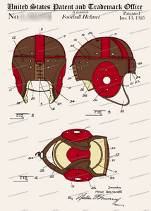CARD-C977: Football Helmet - Patent Press™