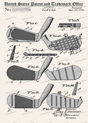 CARD-C979: Golf Club Head - Patent Press™