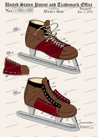 CARD-C981: Hockey Skate - Patent Press™