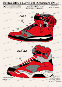 CARD-C988: Nike Air Sneakers - Patent Press™