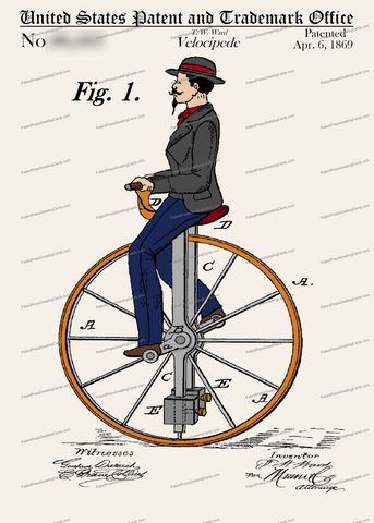 CARD-C996: Velocipede 1869 - Patent Press™
